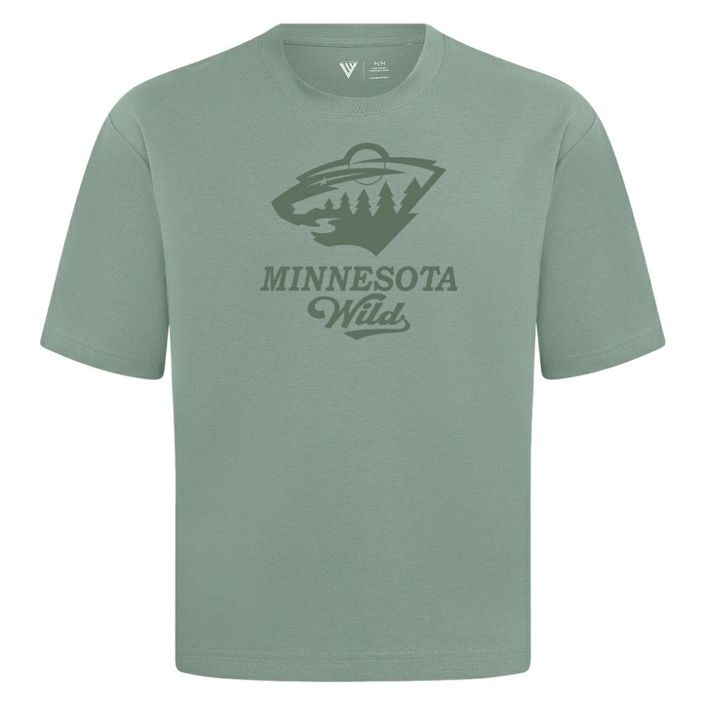 Minnesota Wild Levelwear Shadow Surge Luxe Signature Knit T-Shirt - Green - NHL 203614028