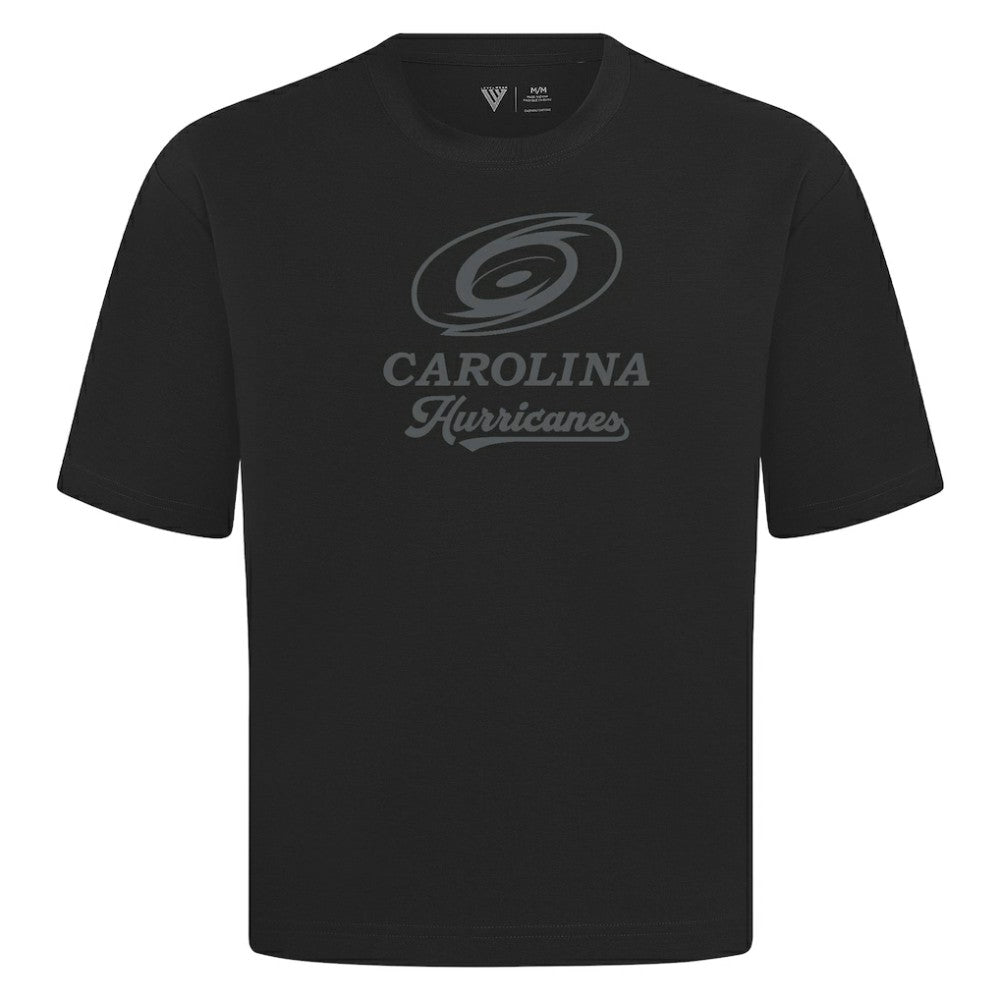 Carolina Hurricanes Levelwear Shadow Surge Luxe Signature Knit T-Shirt - Black - NHL 203614033