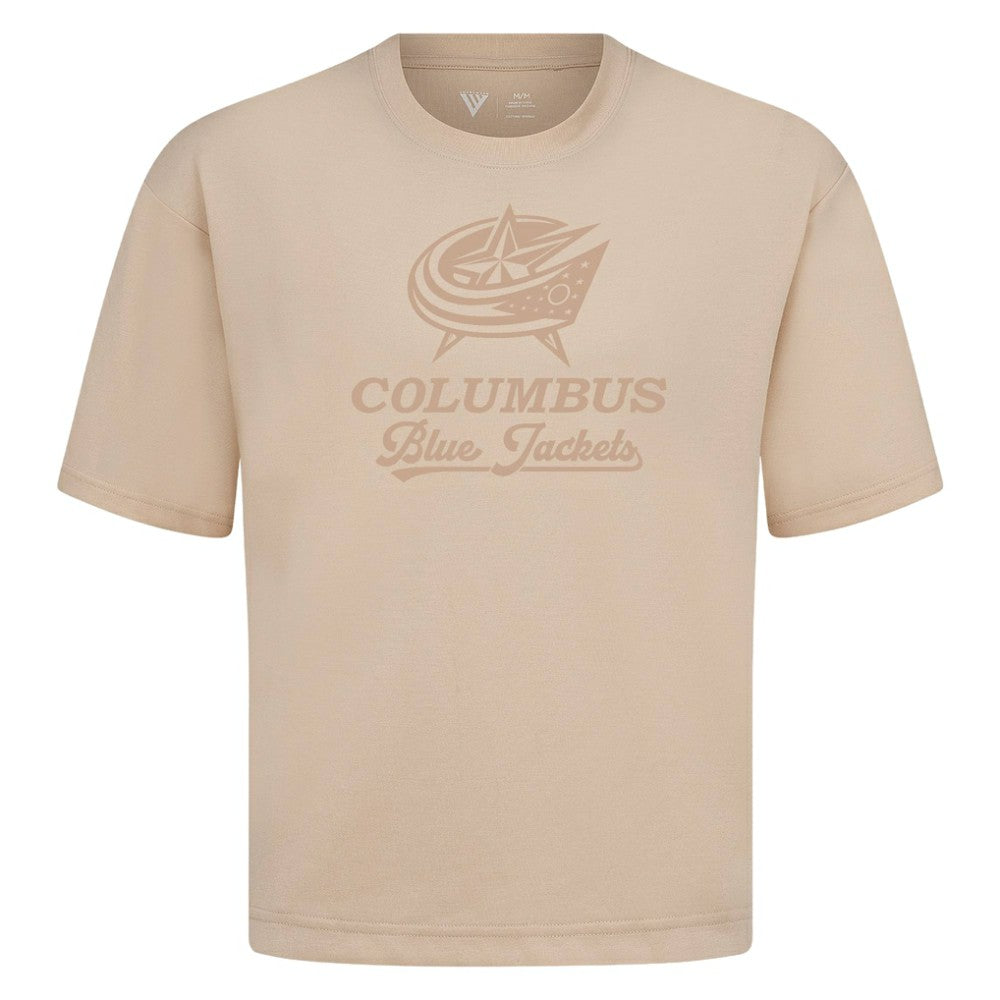 Columbus Blue Jackets Levelwear Shadow Surge Luxe Signature Knit T-Shirt - Khaki - NHL 203614036
