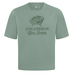Columbus Blue Jackets Levelwear Shadow Surge Luxe Signature Knit T-Shirt - Green - NHL 203614042