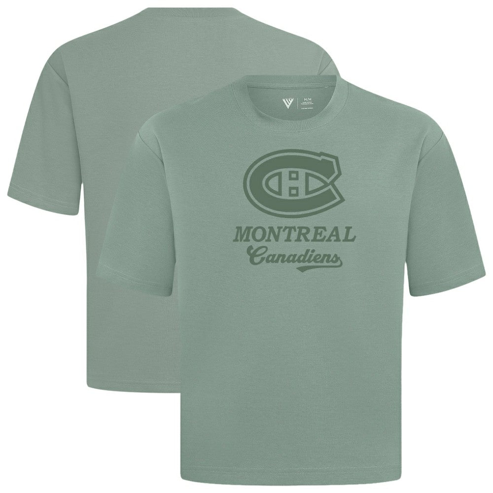 Montreal Canadiens Levelwear Shadow Surge Luxe Signature Knit T-Shirt - Green - NHL 203614045