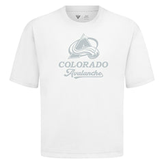 Colorado Avalanche Levelwear Shadow Surge Luxe Signature Knit T-Shirt - White - NHL 203614053