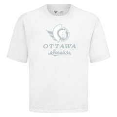 Ottawa Senators Levelwear Shadow Surge Luxe Signature Knit T-Shirt - White - NHL 203614054
