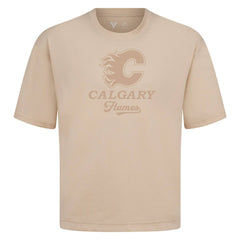 Calgary Flames Levelwear Shadow Surge Luxe Signature Knit T-Shirt - Khaki - NHL 203614060