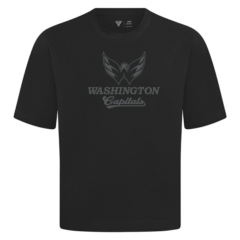 Washington Capitals Levelwear Shadow Surge Luxe Signature Knit T-Shirt - Black - NHL 203614062