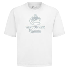 Vancouver Canucks Levelwear Shadow Surge Luxe Signature Knit T-Shirt - White - NHL 203614070
