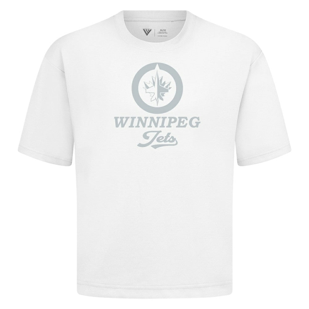 Winnipeg Jets Levelwear Shadow Surge Luxe Signature Knit T-Shirt - White - NHL 203614073