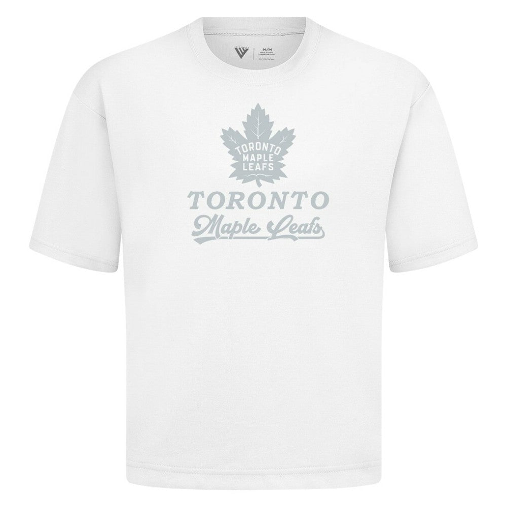 Toronto Maple Leafs Levelwear Shadow Surge Luxe Signature Knit T-Shirt - White - NHL 203614074