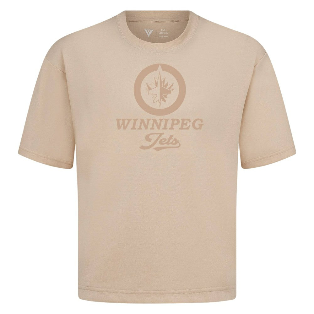 Winnipeg Jets Levelwear Shadow Surge Luxe Signature Knit T-Shirt - Khaki - NHL 203614075