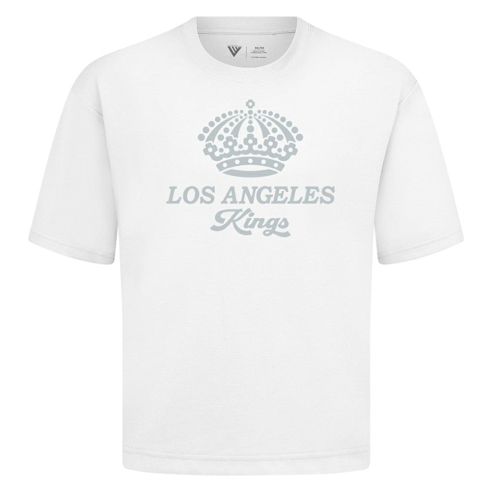 Los Angeles Kings Levelwear Shadow Surge Luxe Signature Knit T-Shirt - White - NHL 203614079