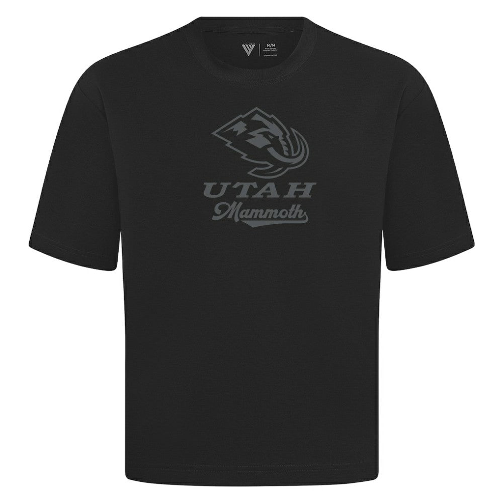 Utah Mammoth Levelwear Shadow Surge Luxe Signature Knit T-Shirt - Black - NHL 203614086