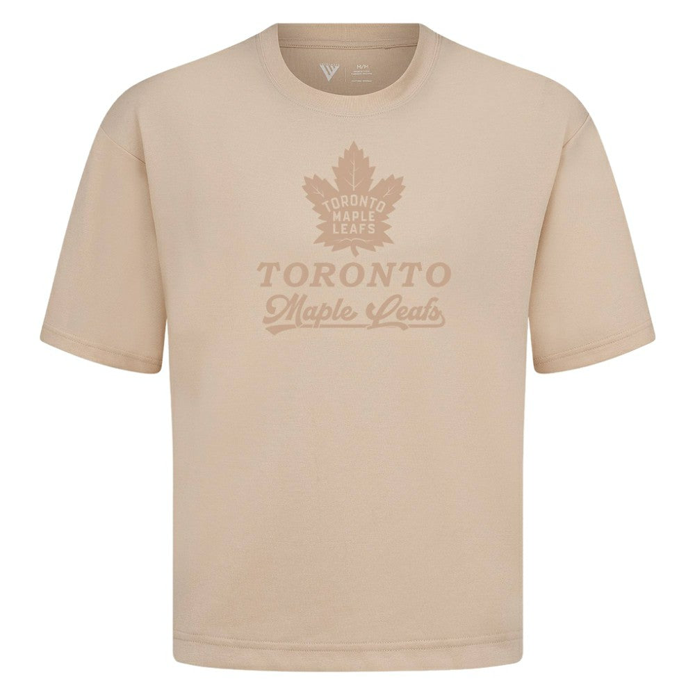 Toronto Maple Leafs Levelwear Shadow Surge Luxe Signature Knit T-Shirt - Khaki - NHL 203614087