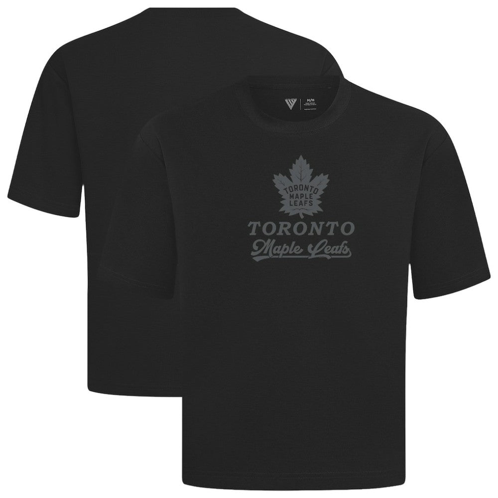 Toronto Maple Leafs Levelwear Shadow Surge Luxe Signature Knit T-Shirt - Black - NHL 203614092