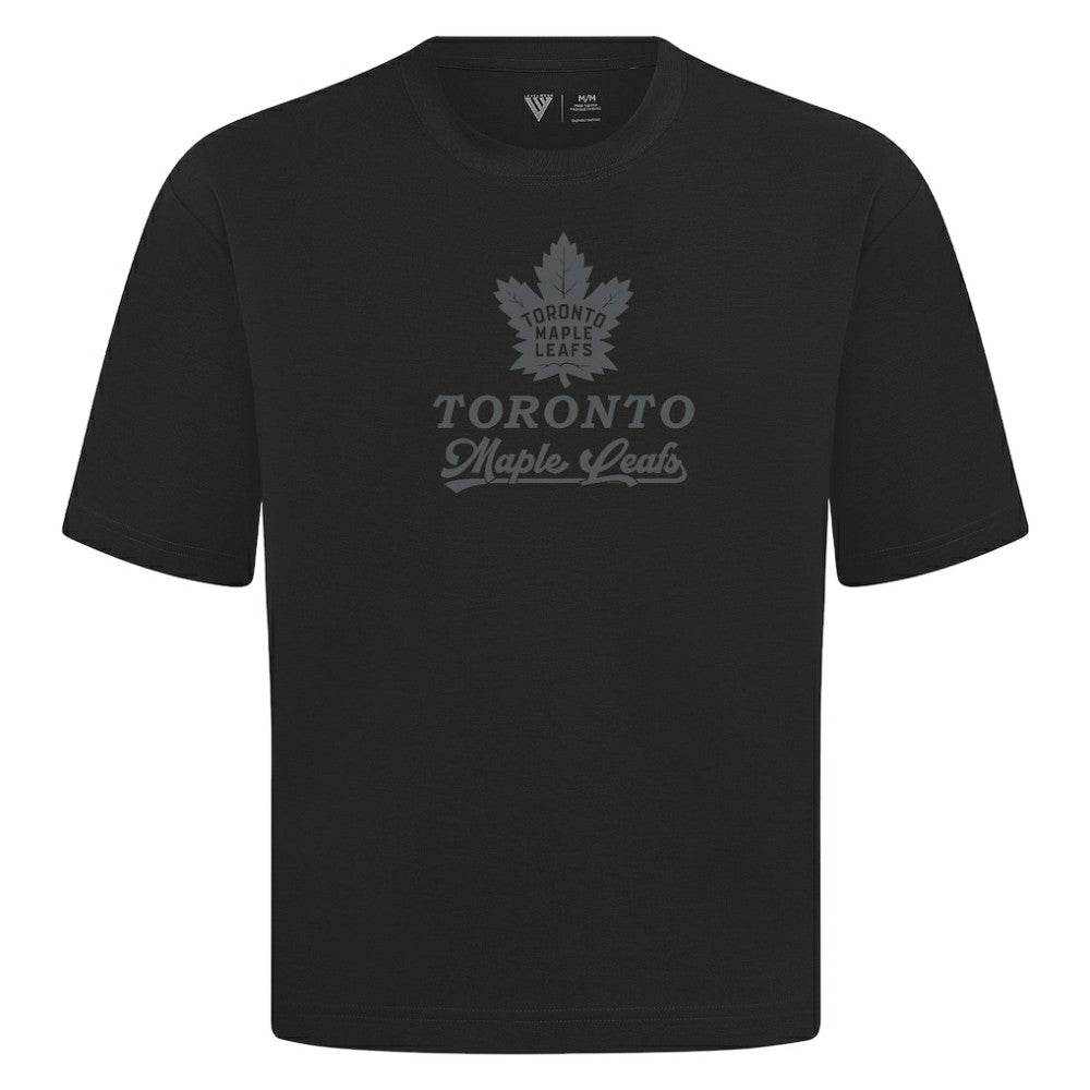 Toronto Maple Leafs Levelwear Shadow Surge Luxe Signature Knit T-Shirt - Black - NHL 203614092