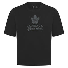 Toronto Maple Leafs Levelwear Shadow Surge Luxe Signature Knit T-Shirt - Black - NHL 203614092