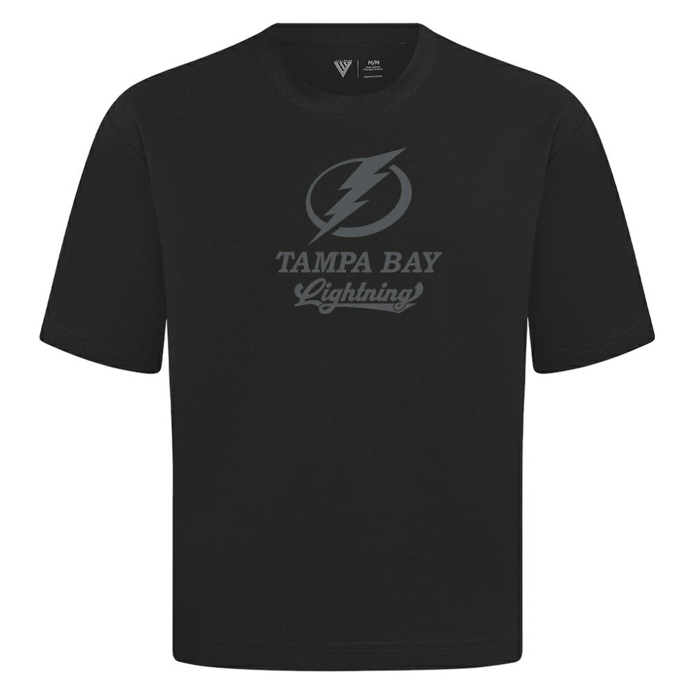 Tampa Bay Lightning Levelwear Shadow Surge Luxe Signature Knit T-Shirt - Black - NHL 203614094