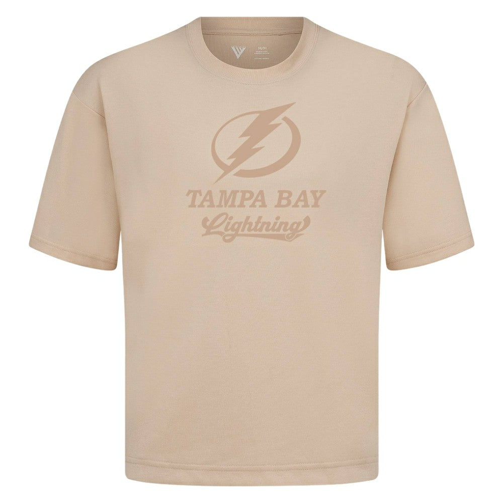 Tampa Bay Lightning Levelwear Shadow Surge Luxe Signature Knit T-Shirt - Khaki - NHL 203614096