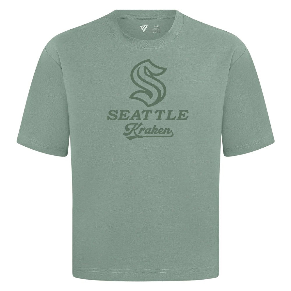 Seattle Kraken Levelwear Shadow Surge Luxe Signature Knit T-Shirt - Green - NHL 203614099