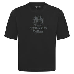 Edmonton Oilers Levelwear Shadow Surge Luxe Signature Knit T-Shirt - Black - NHL 203614104