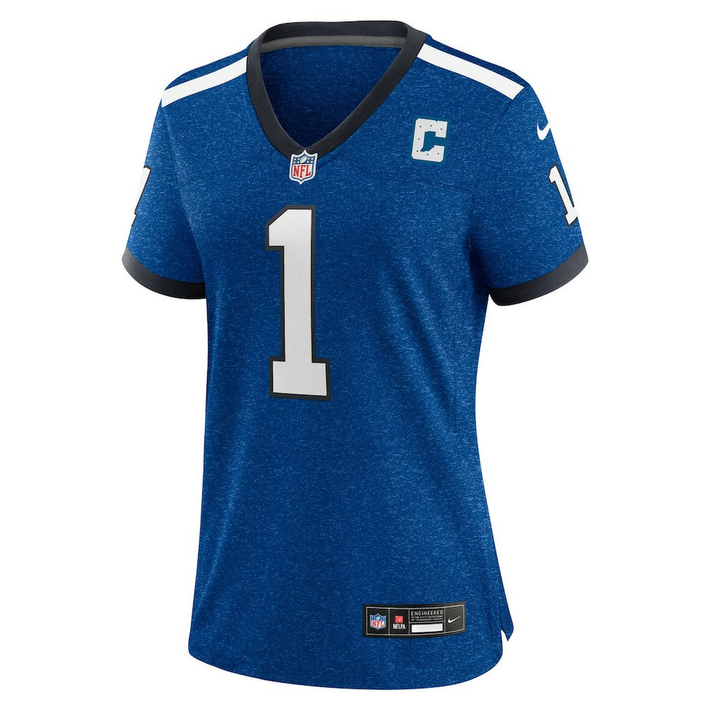 Nike Ahmad Sauce Gardner Indianapolis Colts Women's Alternate 2 Indiana Nights Game Jersey Heather Royal