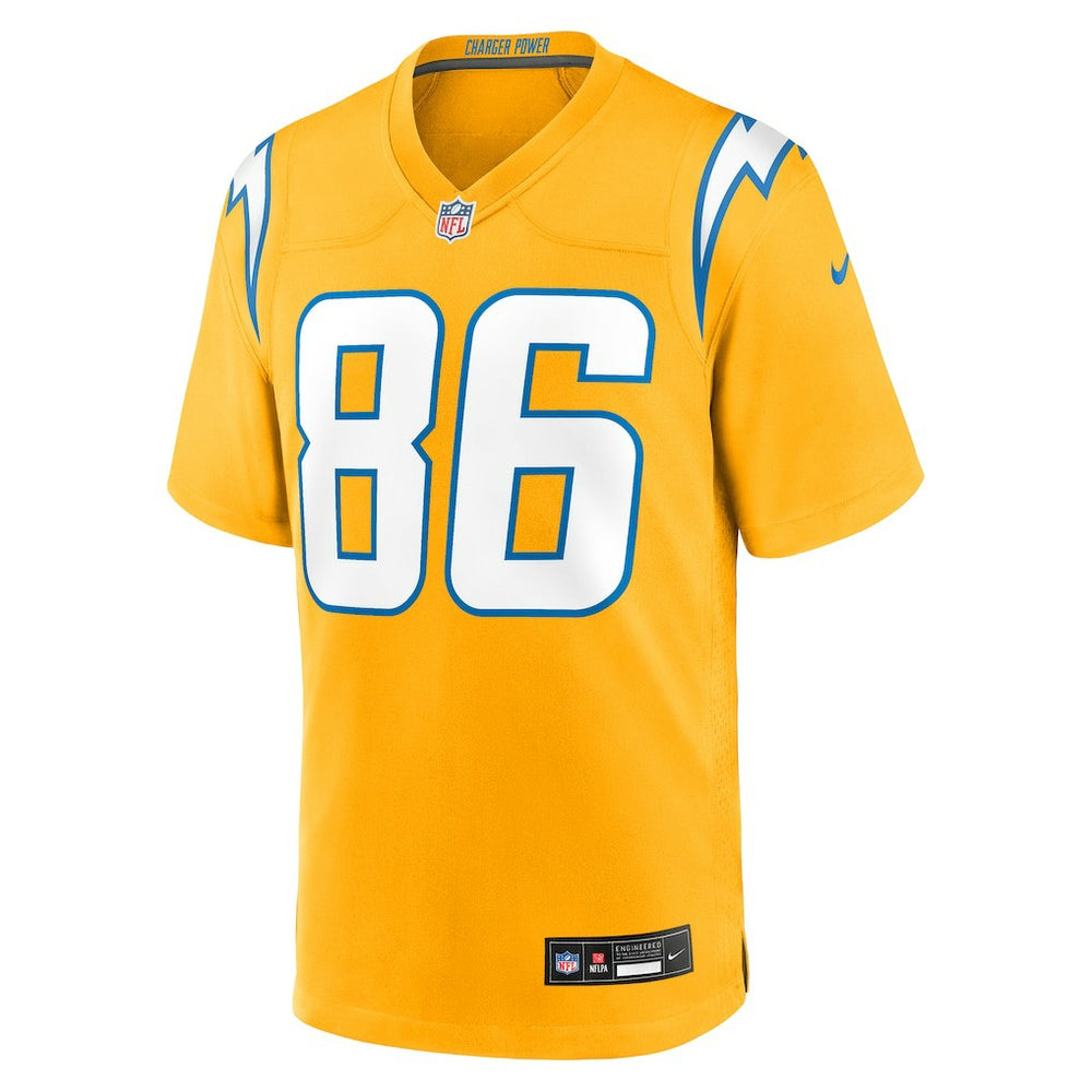 Nike Oronde Gadsden Los Angeles Chargers Alternate Charger Power Game Jersey Gold
