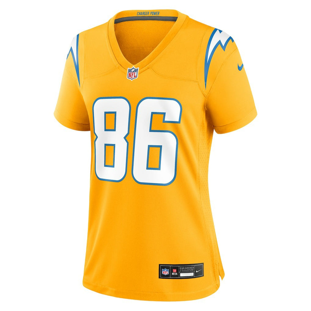 Nike Oronde Gadsden Los Angeles Chargers Women's Alternate Charger Power Game Jersey Gold