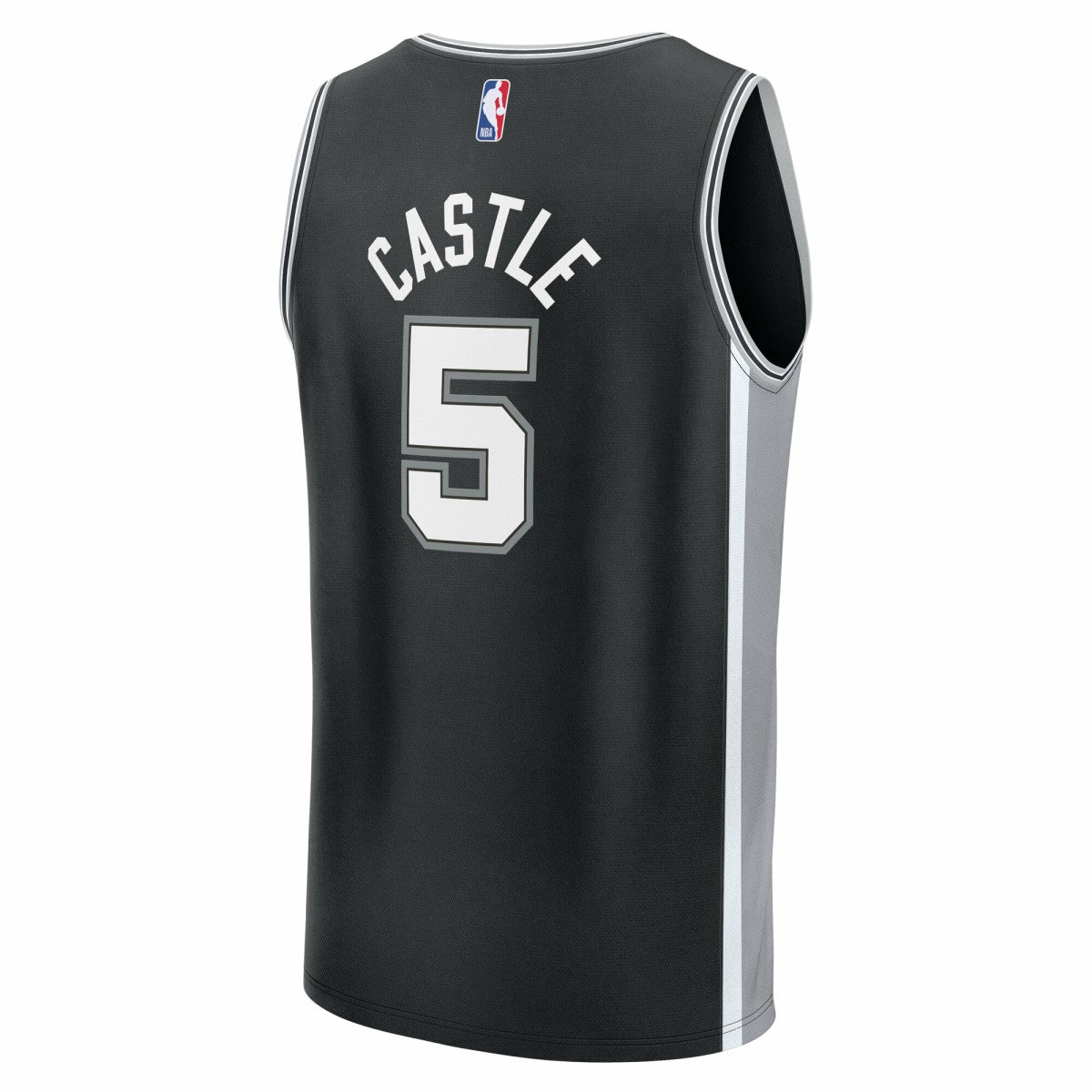 Stephon Castle San Antonio Spurs Fast Break Replica Jersey Black Icon Edition | Fanatics online