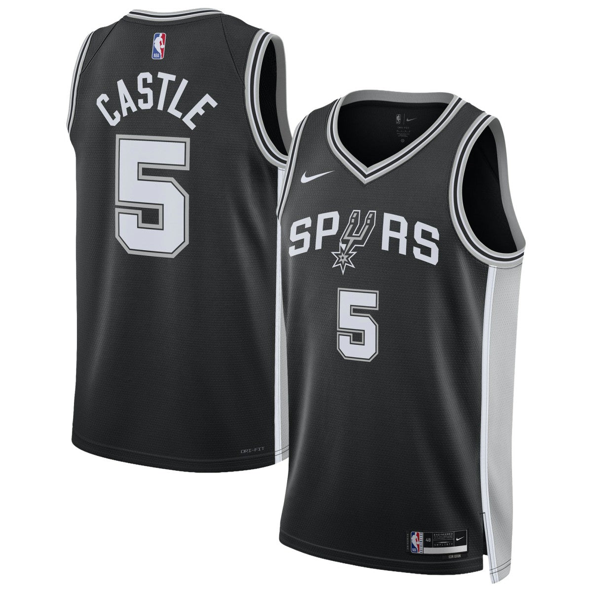 Stephon Castle San Antonio Spurs Unisex Swingman Jersey Icon Edition Black | Nike Near Me