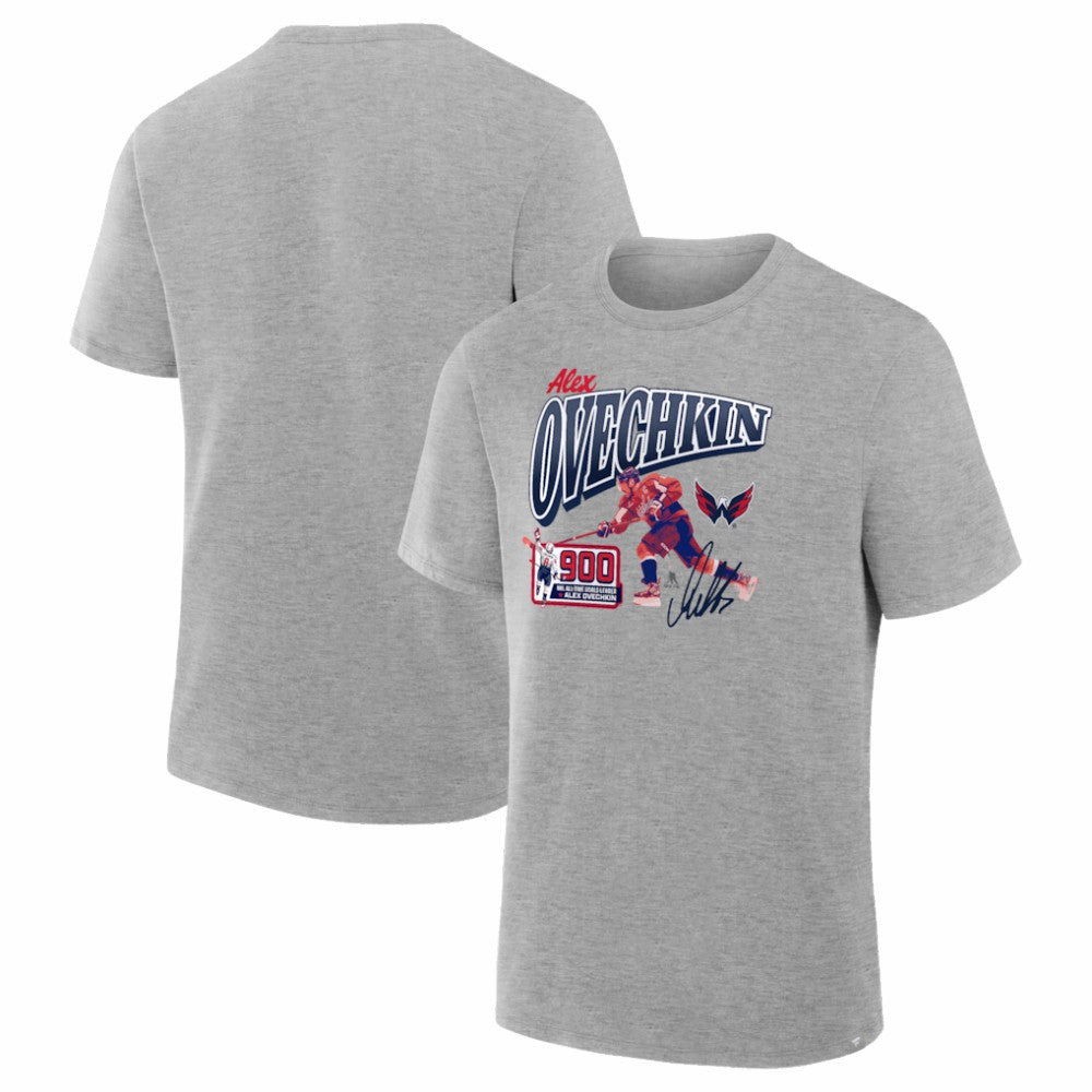 Alexander Ovechkin Washington Capitals 900th Career Goal Legacy T-Shirt - Gray - NHL 203622189