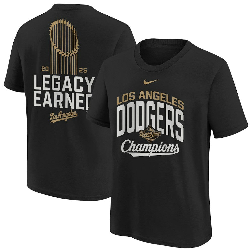 Los Angeles Dodgers Nike Youth 2026 Gold Collection Legacy Earned T-Shirt - Black - Nike Sale