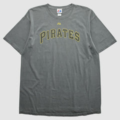 Pittsburgh Pirates Majestic 2010s T-shirt - Dark Heather Gray - XVintage - Fanatics Online