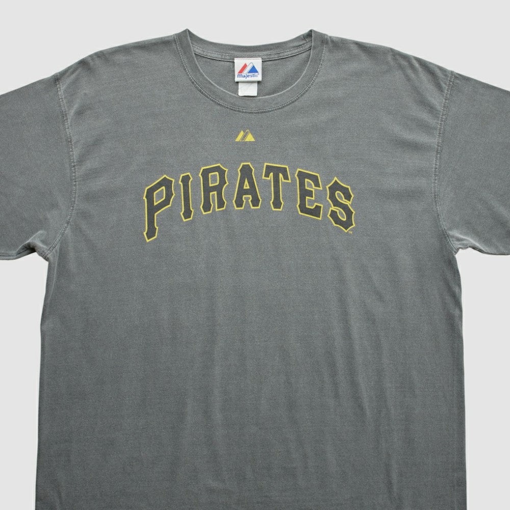 Pittsburgh Pirates Majestic 2010s T-shirt - Dark Heather Gray - XVintage - Fanatics Online