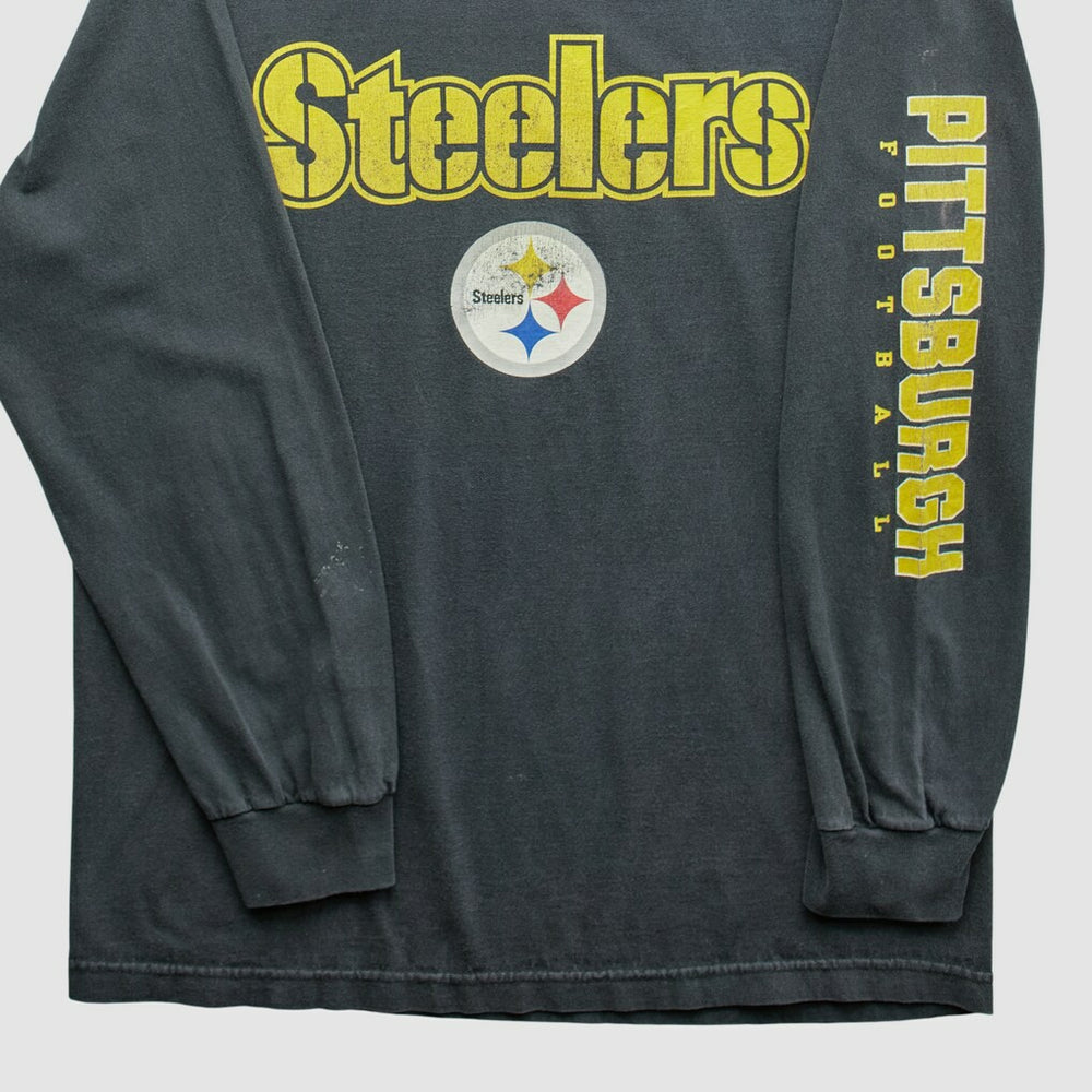 Fanatics Pittsburgh Steelers NFL 2000s Long Sleeve T-shirt Black Vintage