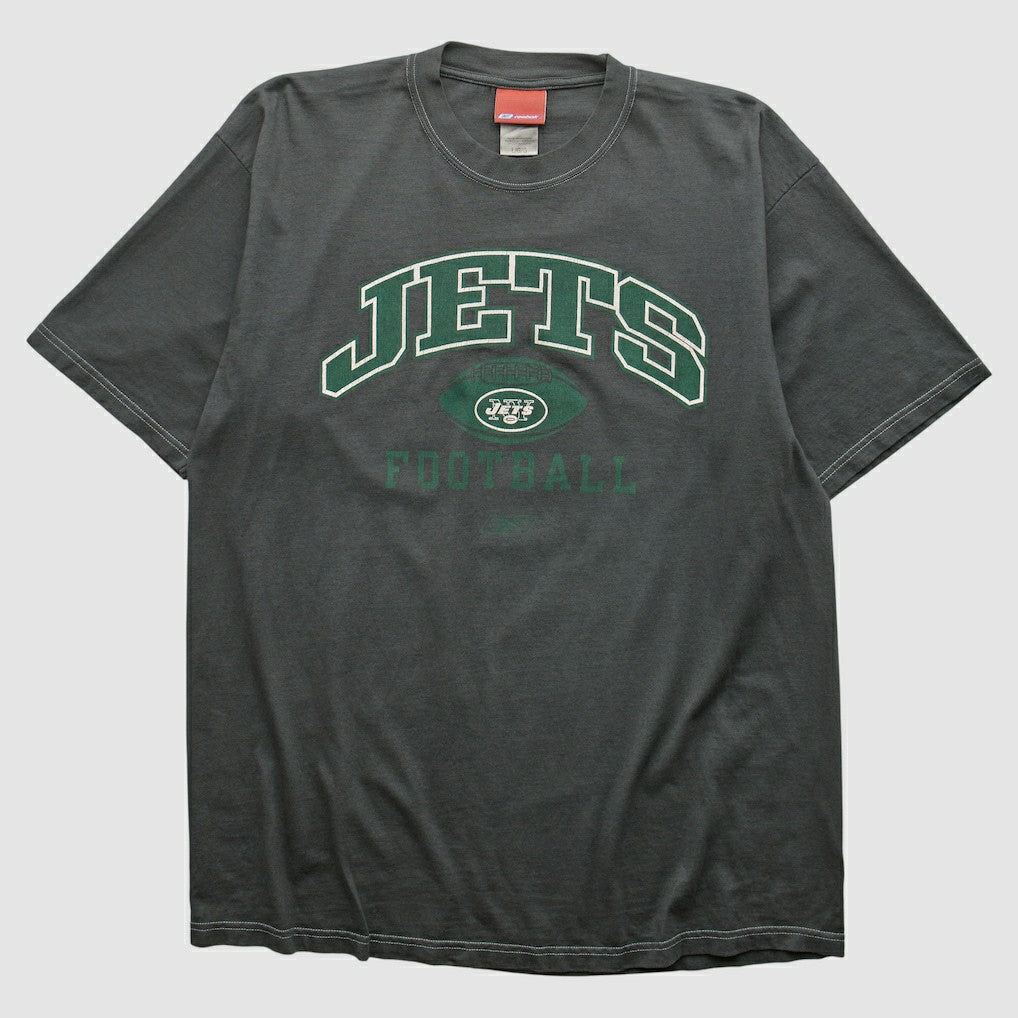 Fanatics New York Jets Reebok 2000s T-shirt Charcoal Vintage