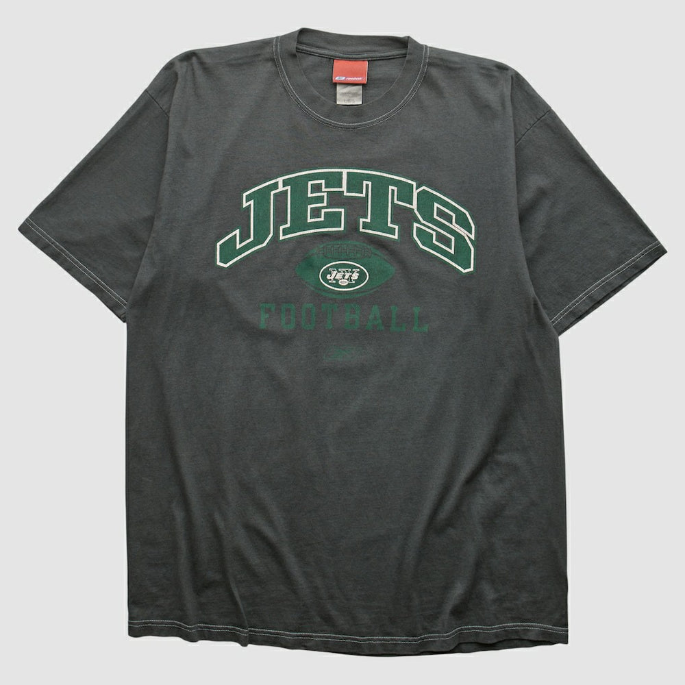 Fanatics New York Jets Reebok 2000s T-shirt Charcoal Vintage