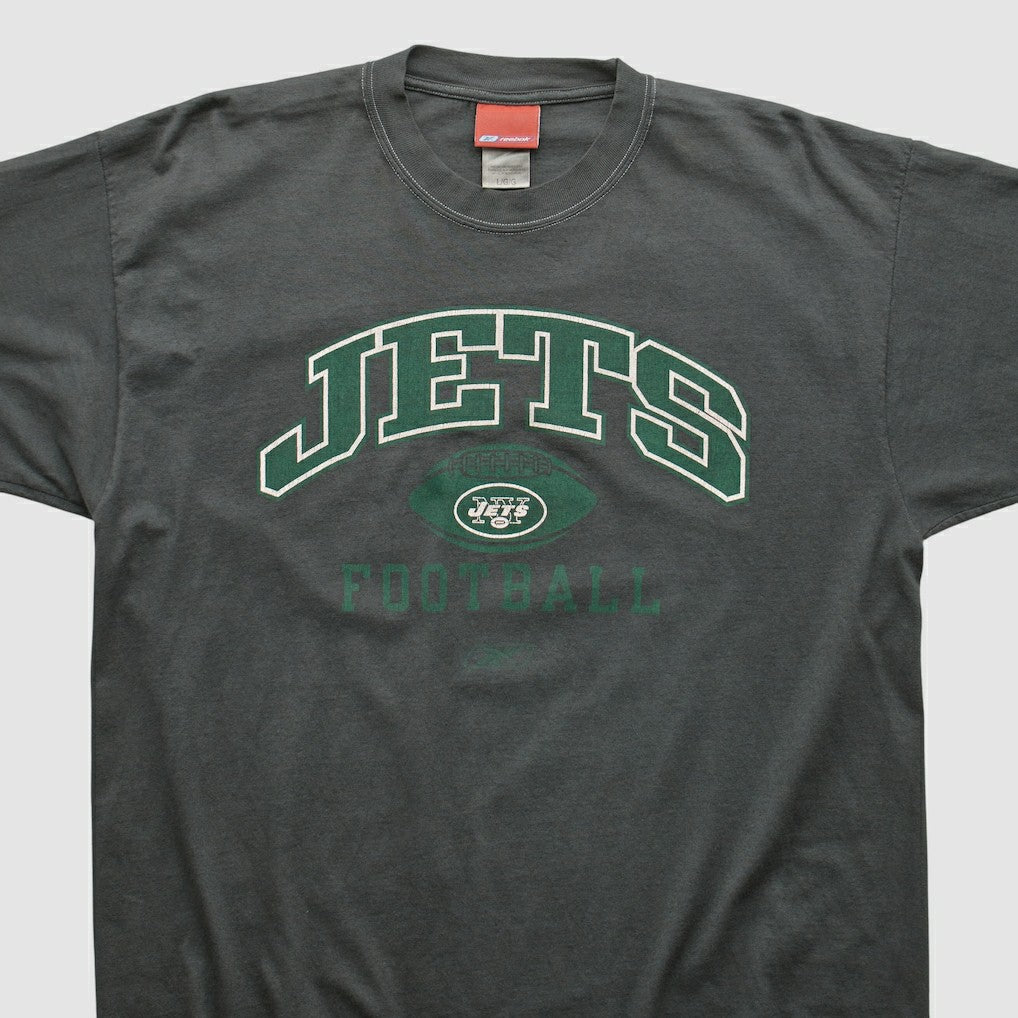 Fanatics New York Jets Reebok 2000s T-shirt Charcoal Vintage