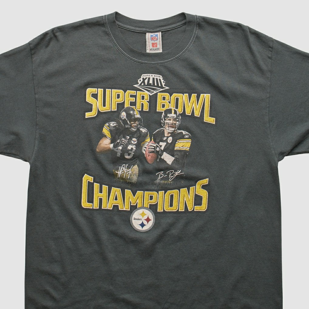 Fanatics Pittsburgh Steelers NFL 2009 T-shirt Charcoal Vintage