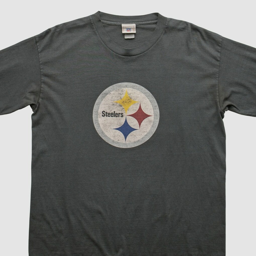 Fanatics Pittsburgh Steelers NFL 2000s Long Sleeve T-shirt Charcoal Vintage