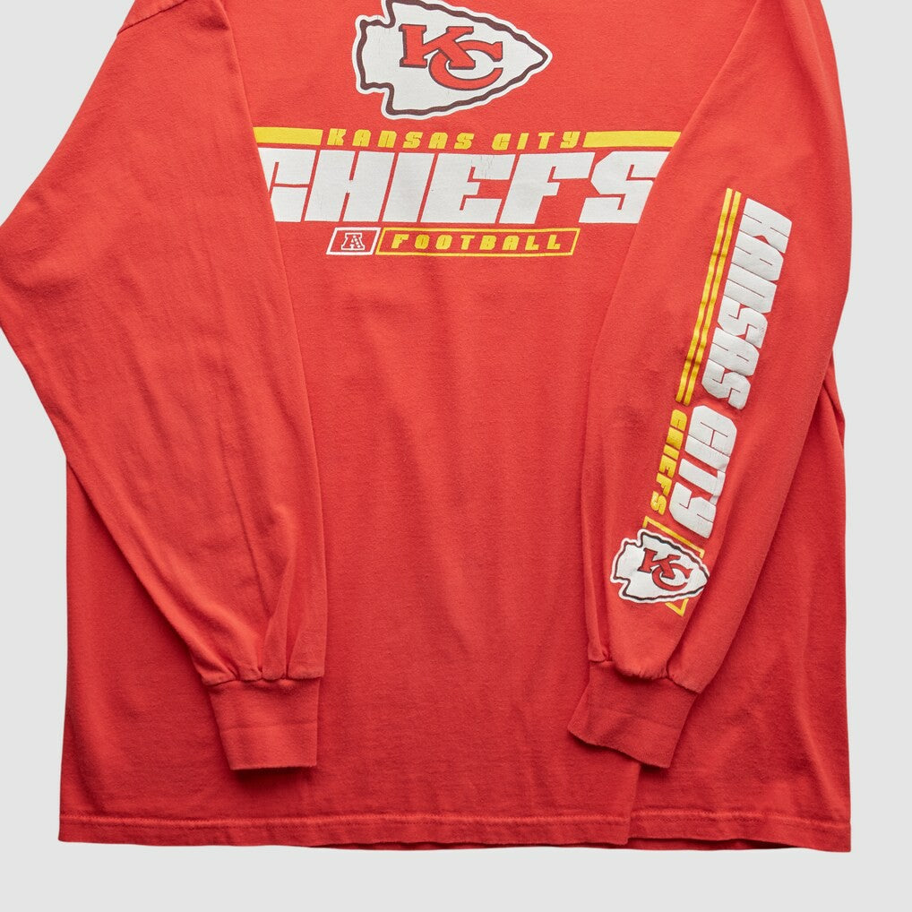 Fanatics Kansas City Chiefs NFL 2010s Long Sleeve T-shirt Red Vintage