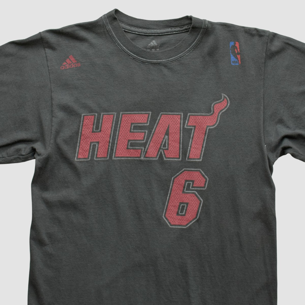Miami Heat 2010s T-shirt Charcoal Vintage | Adidas outlet