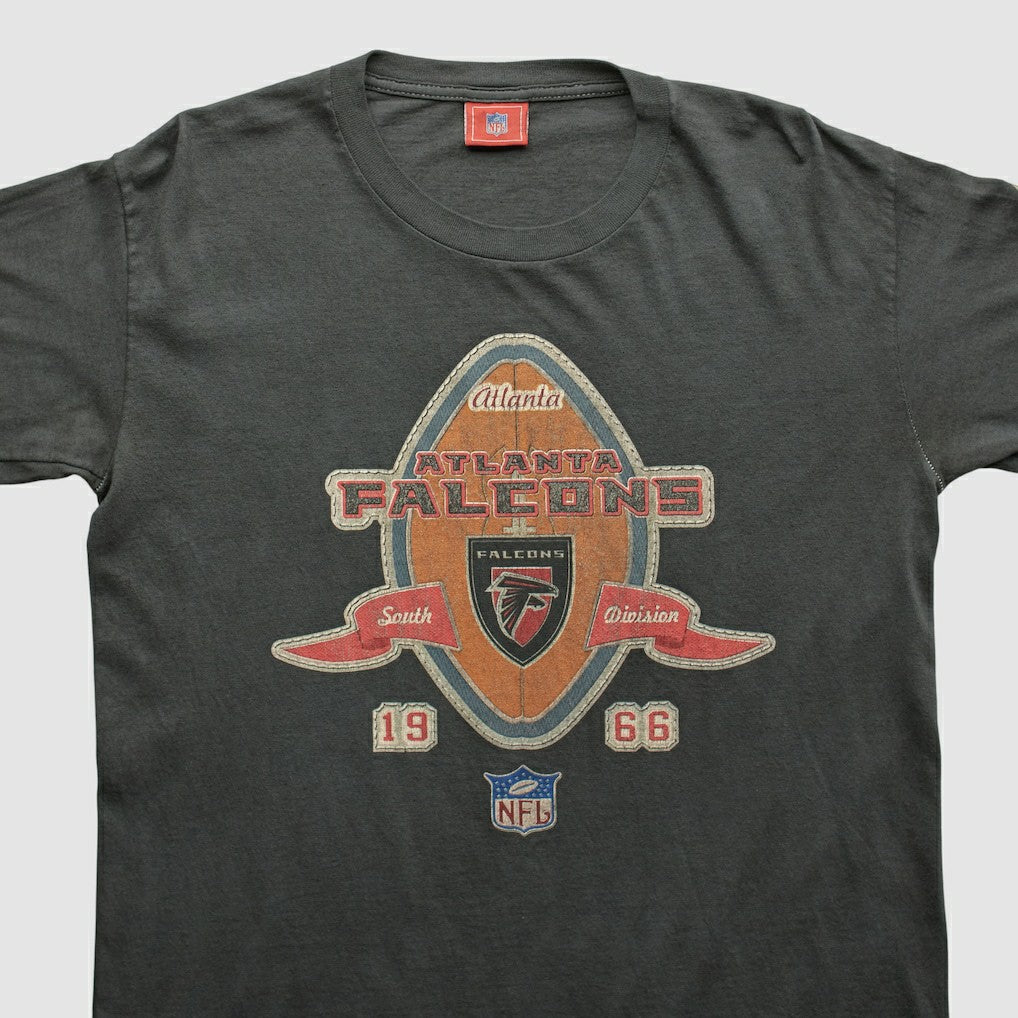 Fanatics Atlanta Falcons NFL 2000s Long Sleeve T-shirt Charcoal Vintage