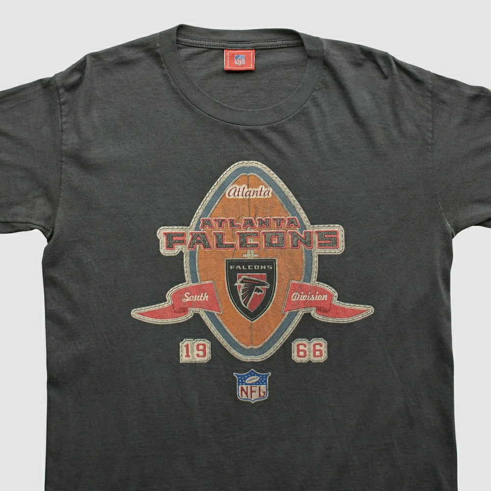 Fanatics Atlanta Falcons NFL 2000s Long Sleeve T-shirt Charcoal Vintage