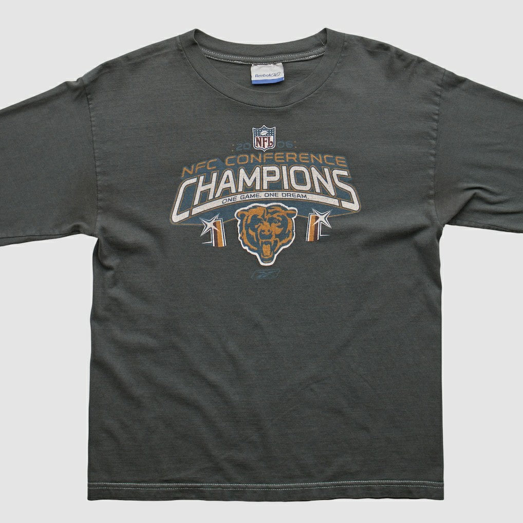 Fanatics Chicago Bears Reebok 2000s Long Sleeve T-shirt Charcoal Vintage
