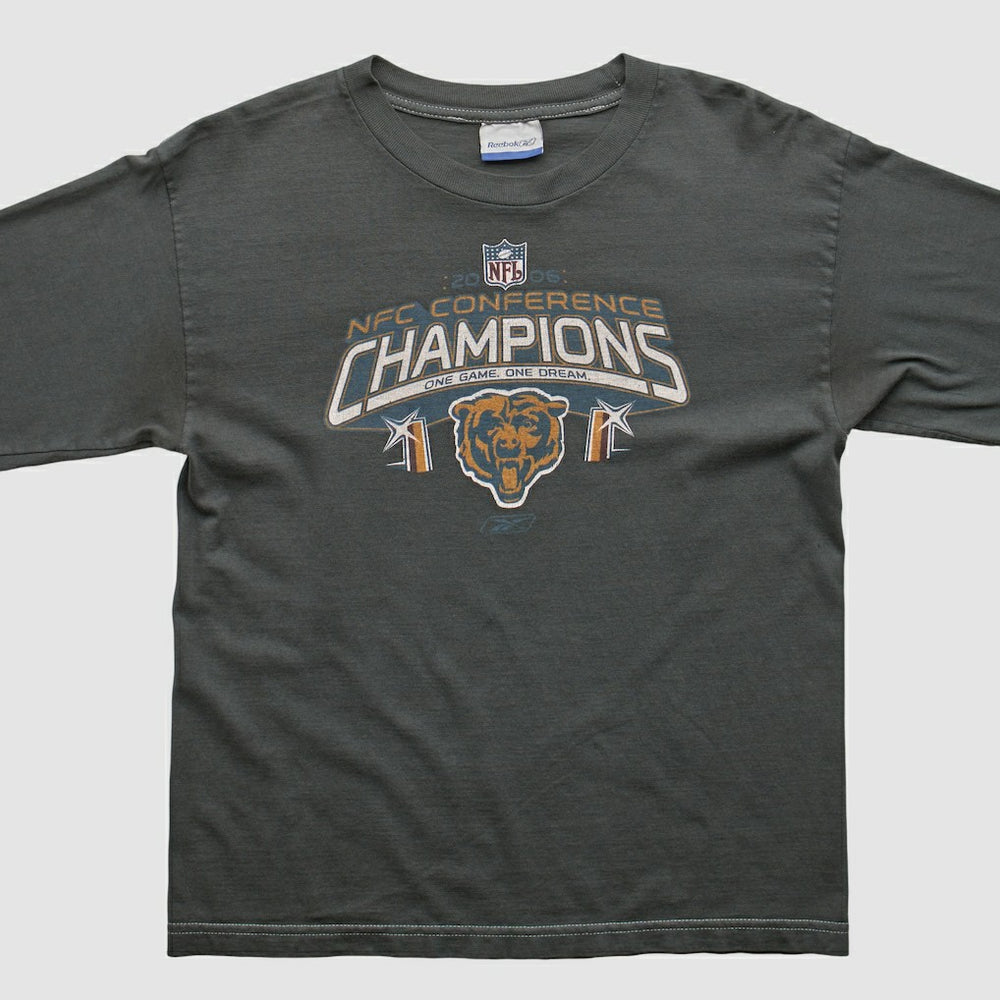 Fanatics Chicago Bears Reebok 2000s Long Sleeve T-shirt Charcoal Vintage