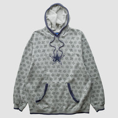 Fanatics Denver Broncos Reebok 2010s Hooded Pullover Sweatshirt Heather Gray Vintage