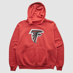Fanatics Atlanta Falcons 2000s Hooded Pullover Sweatshirt Red Vintage