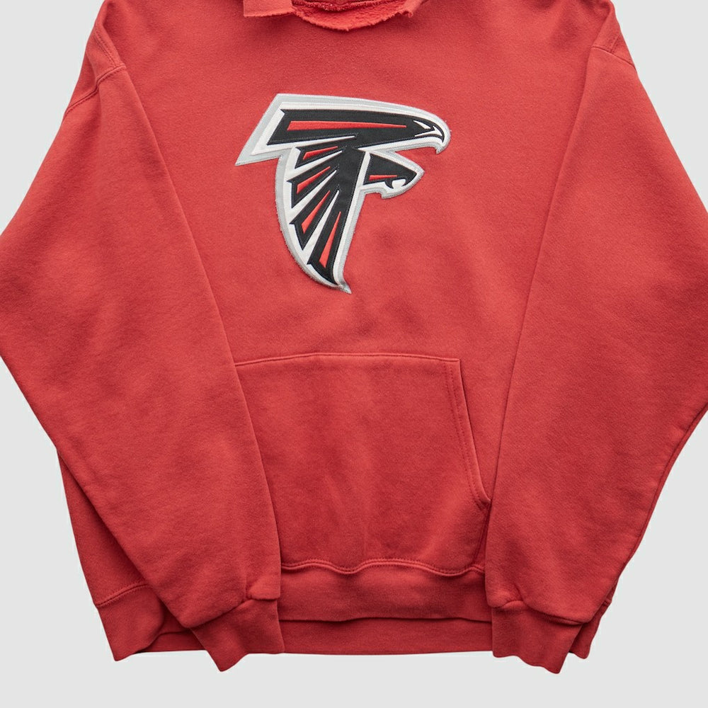 Fanatics Atlanta Falcons 2000s Hooded Pullover Sweatshirt Red Vintage