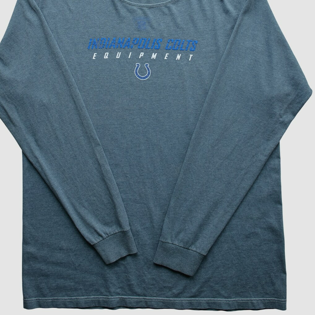 Fanatics Indianapolis Colts Reebok 2000s Long Sleeve T-shirt Blue Vintage