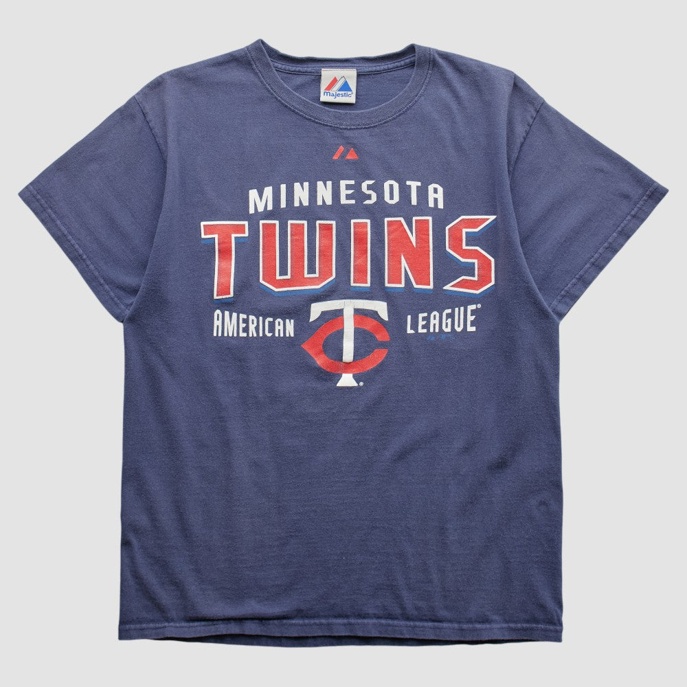 Minnesota Twins Majestic 2010s T-shirt - Navy - XVintage - Fanatics Sale