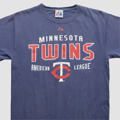 Minnesota Twins Majestic 2010s T-shirt - Navy - XVintage - Fanatics Sale